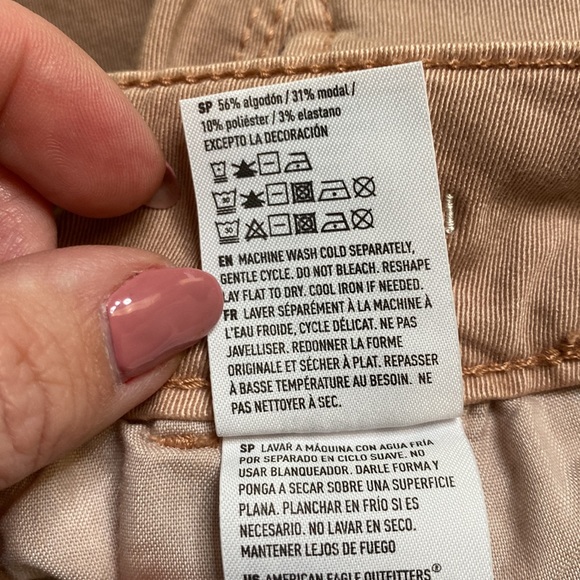 American Eagle Midi Low Rise Short, AEO Twill Super Stretch, Size 00, NWT - Picture 12 of 13